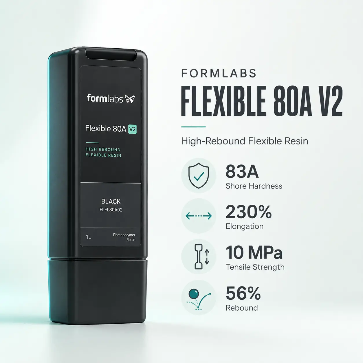 Formlabs Flexible 80A Resin V2 product image