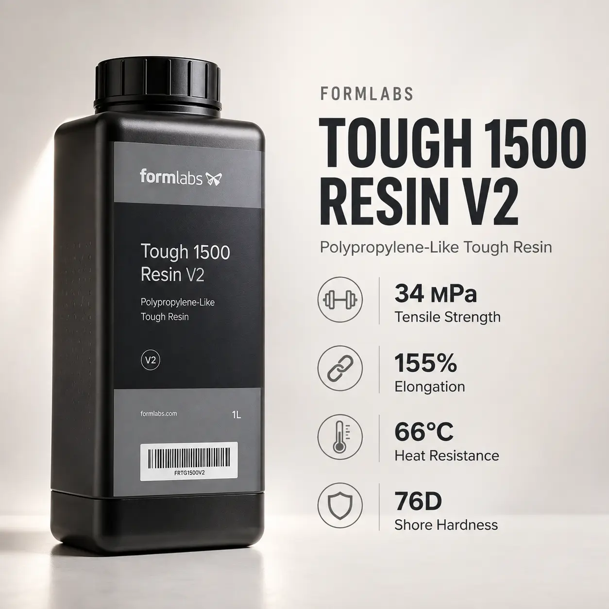 Formlabs Tough 1500 Resin V2 product image