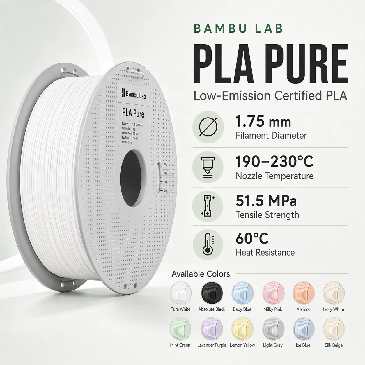 Bambu Lab PLA Pure product image