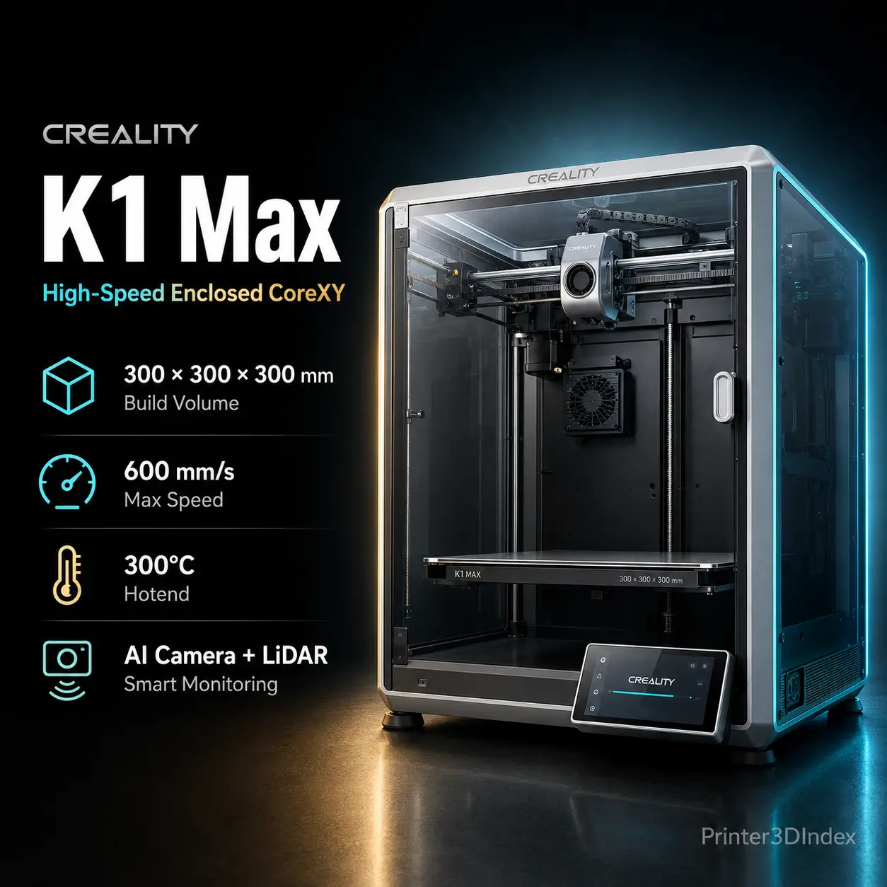 Creality K1 Max: High-Speed CoreXY 3D Printer product image