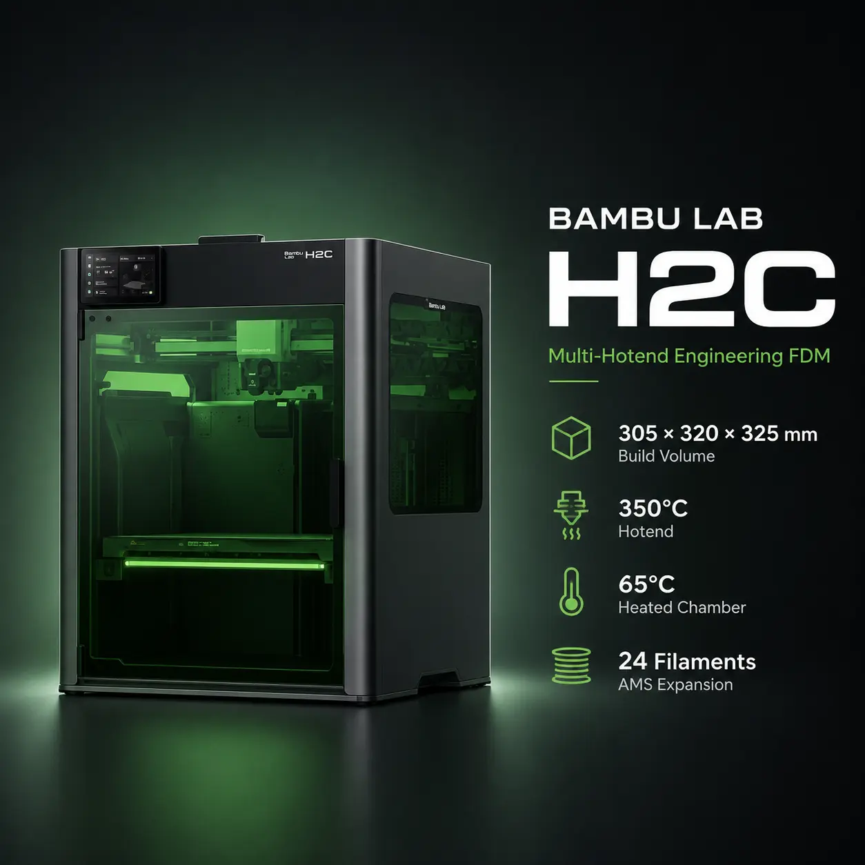 Bambu Lab H2C : Uncompromising Multi-Material product image