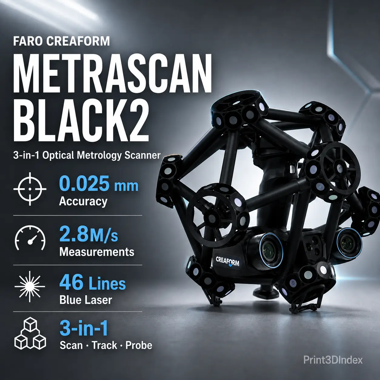 FARO CREAFORM MetraSCAN BLACK2: Metrology 3D Scanner product image