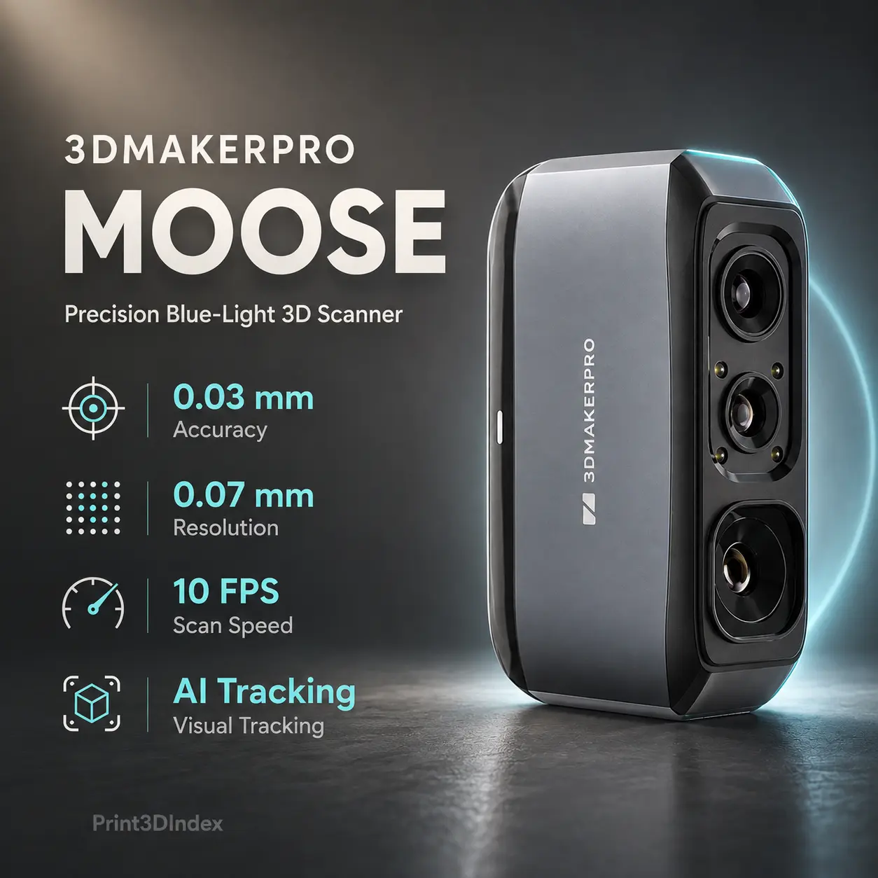 3DMakerpro Moose Scanner: Accurate, Versatile Medium-Object Scanning product image